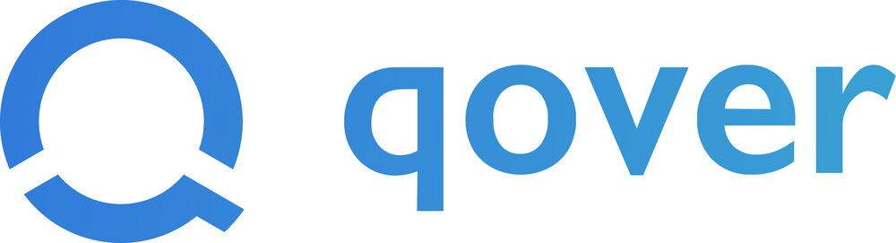 blue logo of Qover