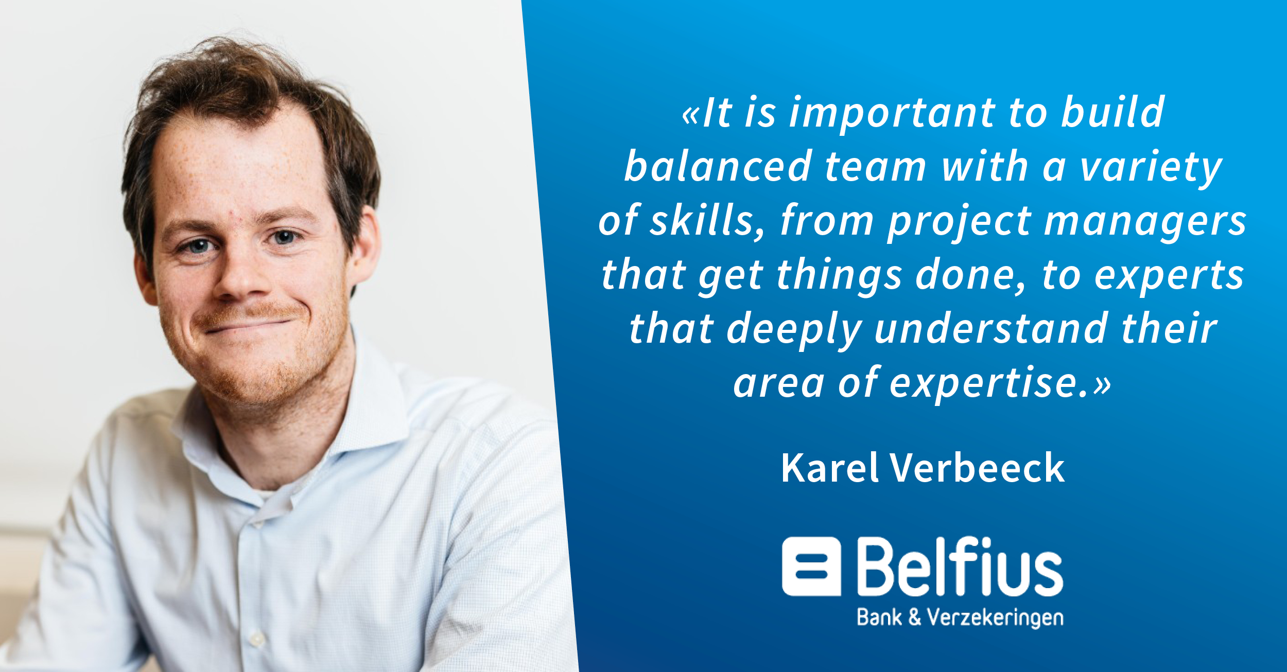 Interview with Karel Verbeeck, Domain Director Mobility & Actuarial team at Belfius Insurance