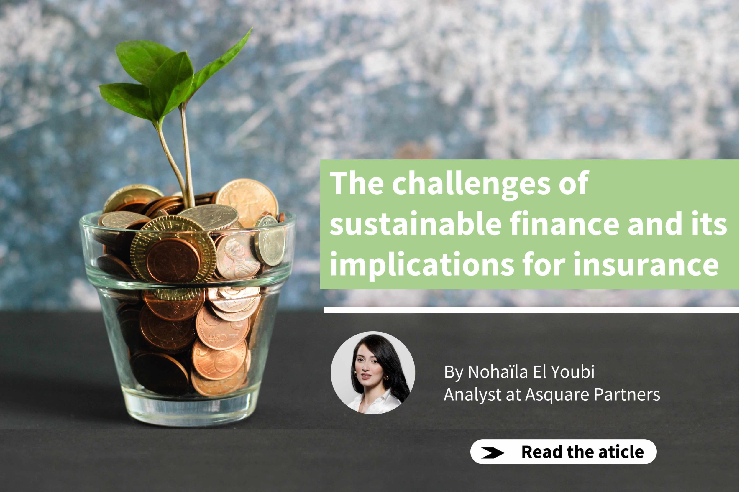 The challenges of sustainable finance and its implications for insurance